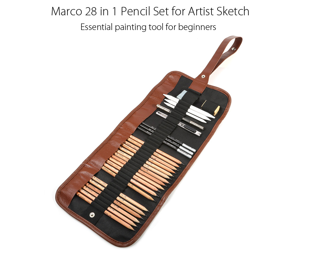 Marco 28 in 1 Pencil Set Drawing Tool for Artist Sketch