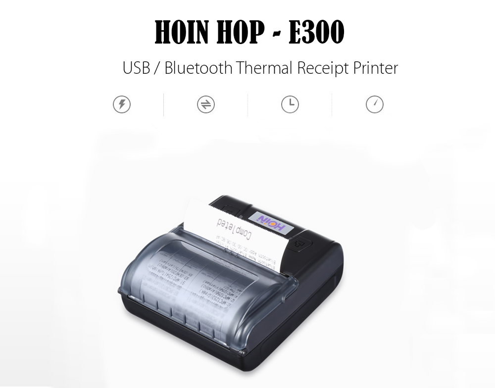 HOIN HOP - E300 Mini Thermal Printer Receipt Machine